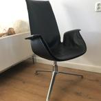 6 FK 6725 Kill International tulip chair stoel design leer, Huis en Inrichting, Stoelen, Ophalen, Gebruikt, Zwart, Leer