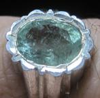 Smaragd 3,80 karaat %100 natuurlijk, Sieraden, Tassen en Uiterlijk, Ringen, Ophalen, 18 tot 19, Zo goed als nieuw, Met edelsteen