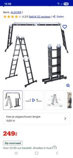 Vouwbare ladder, Doe-het-zelf en Verbouw, Ladders en Trappen, Ophalen, Zo goed als nieuw, 4 meter of meer
