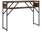 Zwarte sidetable, Huis en Inrichting, Tafels | Sidetables, Ophalen, 100 tot 150 cm, Zo goed als nieuw, 25 tot 50 cm