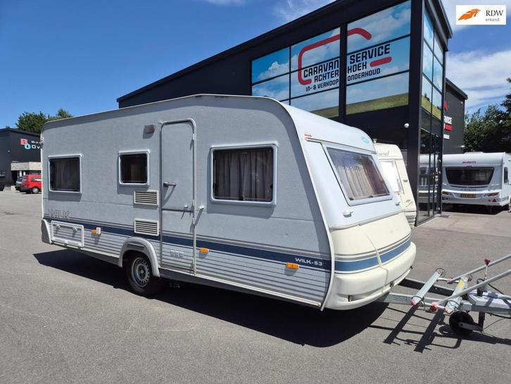 Wilk S500 Enkele bedden, mover + rondzit + VT + Zak luifel, Caravans en Kamperen, Caravans, Bedrijf, tot en met 4, 1000 - 1250 kg