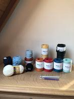Haakgaren en naalden - set van diverse materialen en kleuren, Hobby en Vrije tijd, Breien en Haken, Ophalen of Verzenden, Zo goed als nieuw