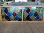Groot glas in lood raam 65x177 cm.in nieuwstaat !, Doe-het-zelf en Verbouw, Glas en Ramen, Ophalen, Zo goed als nieuw, Glas in lood