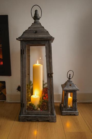  Sfeervolle houten lantaarns – perfect voor de feestdagen!  beschikbaar voor biedingen