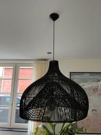 Hanglamp zwart rotan, Ophalen, Zo goed als nieuw, Overige materialen, 50 tot 75 cm