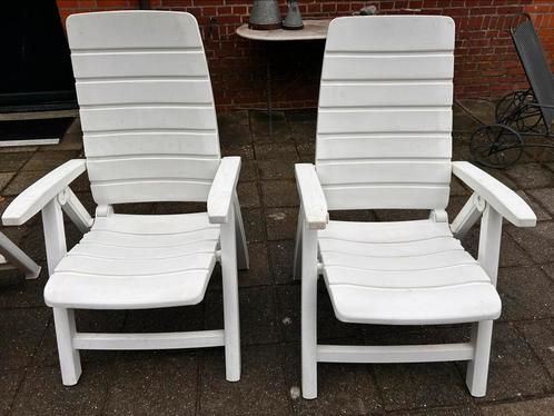 Drie Tuinstoelen: 2 xHartman Master Club en 1 x Jardin, Tuin en Terras, Tuinstoelen, Gebruikt, Kunststof, Ophalen