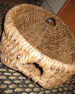 Leuke mand ovaal van gevlochten bananenblad merk Jinx, Overige materialen, Gebruikt, Mand, Ophalen of Verzenden