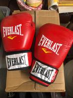 Bokshandschoenen Everlast Fighter (echt leer), Ophalen of Verzenden, Zo goed als nieuw, Bokshandschoenen