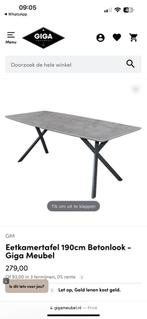 Betonlook eettafel, Ophalen of Verzenden, Gebruikt