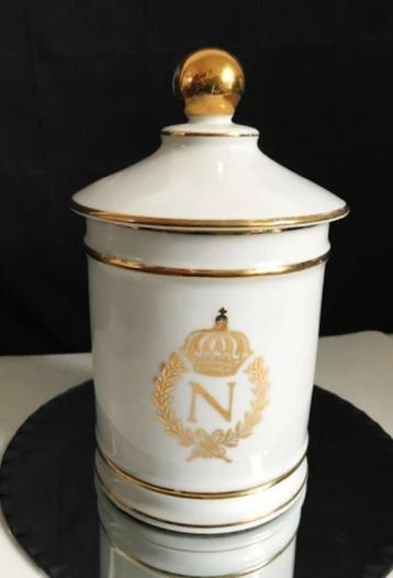Porselein Napoleon Empire pot met deksel ✨😎💎🎁👌 beschikbaar voor biedingen