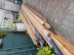 Houten balken plus kepers, Tuin en Terras, Palen, Balken en Planken, Ophalen, Gebruikt, 250 cm of meer, Balken