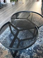 Made glazen salontafels, Huis en Inrichting, Tafels | Salontafels, Ophalen, Gebruikt, 50 tot 100 cm, Rond