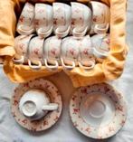 Set koffie kopjes borden Wallpaper rozen roosjes, Ophalen of Verzenden