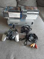Playstation 2 met spellen, Spelcomputers en Games, Ophalen, Phat, Met 1 controller, Zilver