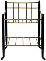 Art deco houten en messing tijdschriftenhouder Rockhausen, Ophalen