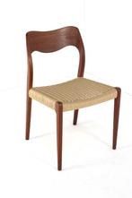 Set 4 Niels O Moller stoelen papercord model 71 gratis bezor, Huis en Inrichting, Stoelen, -, Vintage, Ophalen of Verzenden, Zo goed als nieuw