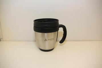 Thermosbeker/ Travel mug dubbelwandig. Breed model. Nieuw. beschikbaar voor biedingen