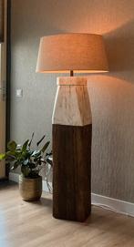 Echte meerpaal vloerlamp - inclusief lampenkap, Ophalen, 100 tot 150 cm, Hout, Landelijk