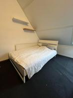 Ikea Trysil bed, 140x200, Huis en Inrichting, Slaapkamer | Bedden, Gebruikt, 140 cm, Metaal, Wit