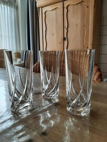 WEDGWOOD TOSCANE - 3  KRISTALLEN  LONGDRINK GLAZEN   beschikbaar voor biedingen