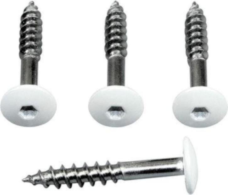 50 -100 Trespa schroeven RVS, WIT (RAL 9010) 35 mm woonboot, Watersport en Boten, Accessoires en Onderhoud, Nieuw, Onderhoud en Reparatie