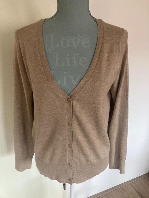 Camelkleurig vest - HEMA, Kleding | Dames, Truien en Vesten, Gedragen, Maat 42/44 (L), Beige, Ophalen of Verzenden