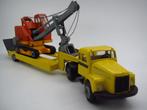 Tekno - Scania 56 Vabis met dieplader 1:50, Ophalen of Verzenden, Gebruikt, Bus of Vrachtwagen, Tekno