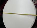 Witte ronde salontafel – klassiek model – lade, Ophalen, Gebruikt, 50 tot 100 cm, Rond