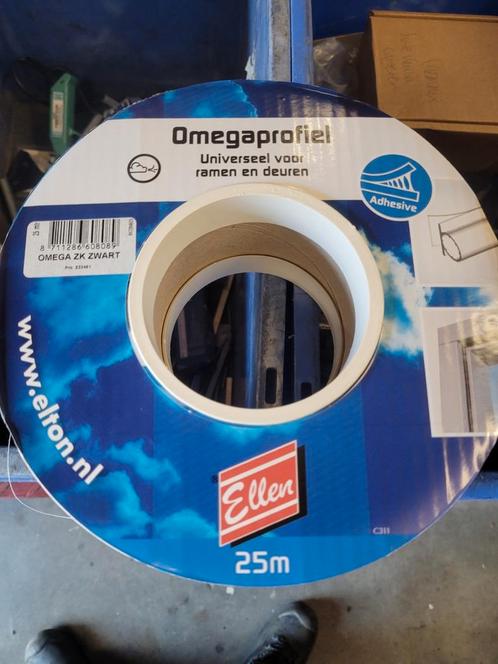 Ellen Tochtband Omegaprofiel Zwart 25m, Doe-het-zelf en Verbouw, Isolatie en Afdichting, Nieuw, Overige materialen, Minder dan 4 cm