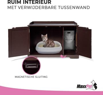 NIeuw in doos Maxxpat Houten kattenhuis - kattenbed Zwart
