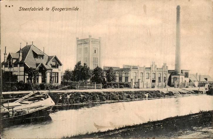 Hoogersmilde - Steenfabriek, Verzamelen, Ansichtkaarten | Nederland, Gelopen, Utrecht, Voor 1920, Ophalen of Verzenden