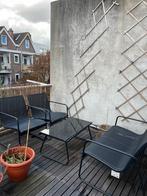 Balkonset met 3 stoelen en tafel, Ophalen, 4 zitplaatsen, Gebruikt, Textileen