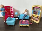 Als NIEUW; twee prachtige Barbies met meubeltjes, Ophalen of Verzenden, Zo goed als nieuw, Barbie