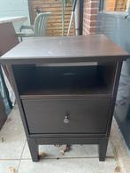 IKEA Idanas nachtkastje donkerbruin, Huis en Inrichting, Slaapkamer | Nachtkastjes, Ophalen, Gebruikt, Minder dan 45 cm