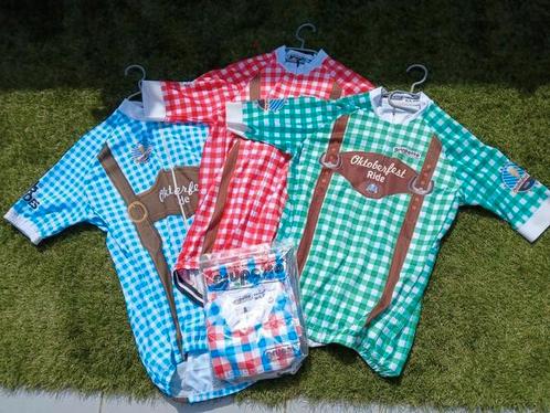 wielerkleding: 4 shirts, beenstukken, handschoentjes, Sport en Fitness, Wielrennen, Zo goed als nieuw, Kleding, Ophalen of Verzenden
