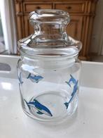 Voorraadpot snoeppot opbergpot dolfijn dolfijnen, Huis en Inrichting, Ophalen, Zo goed als nieuw, Glas, Pot, Bus of Blik