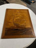 leuke houten afbeelding zeilboot te koop, Ophalen, Gebruikt
