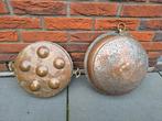 2 antieke Franse 18de eeuwse koperen op zinken instrumenten, Ophalen of Verzenden