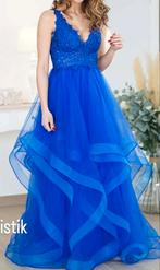 Koningsblauwe galajurk Diva Fashion - Maat M, Ophalen of Verzenden, Zo goed als nieuw, Blauw, Galajurk