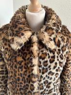 King Louie maat 36 Fluffy faux-fur panter jas 2635, Bruin, Ophalen of Verzenden, Zo goed als nieuw, King Louie