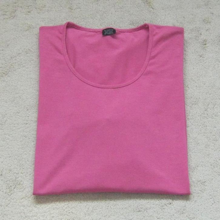 NIEUW Pink kleurig T-shirt met korte mouw, maat XXL., Kleding | Dames, T-shirts, Nieuw, Maat 46/48 (XL) of groter, Roze, Korte mouw