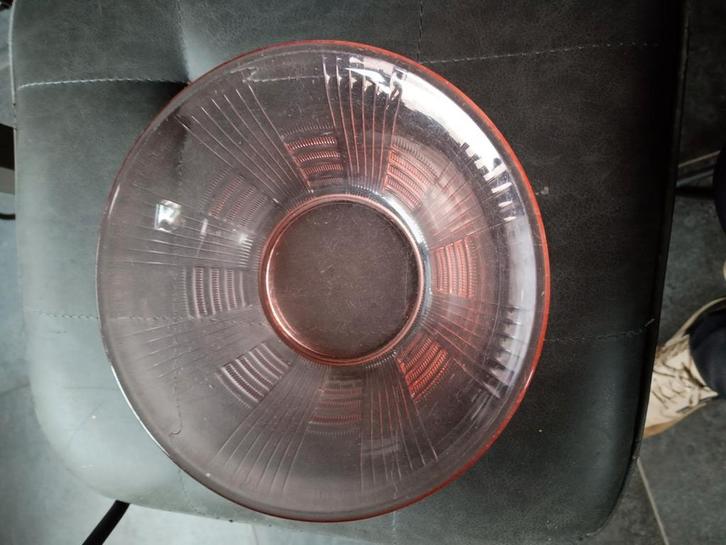 Glazen vintage schaal uit de jaren 1930, Antiek en Kunst, Antiek | Schalen, Ophalen of Verzenden