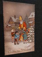Ansichtkaart Groeten van St. Nicolaas, Verzamelen, Ansichtkaarten | Themakaarten, Ophalen of Verzenden, 1940 tot 1960, Gelopen