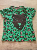 Groen shirtje met panterprint - Maat 92, Meisje, Ophalen of Verzenden, Zo goed als nieuw, Shirt of Longsleeve