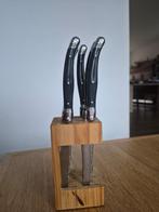 Lou Laguiole steakmessen met houder, Huis en Inrichting, Keuken | Bestek, Ophalen of Verzenden, Nieuw, Hout, Bestekset