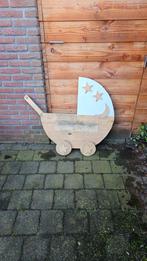 Geboortebord hout te koop kinderwagen met paal, Ophalen, Zo goed als nieuw