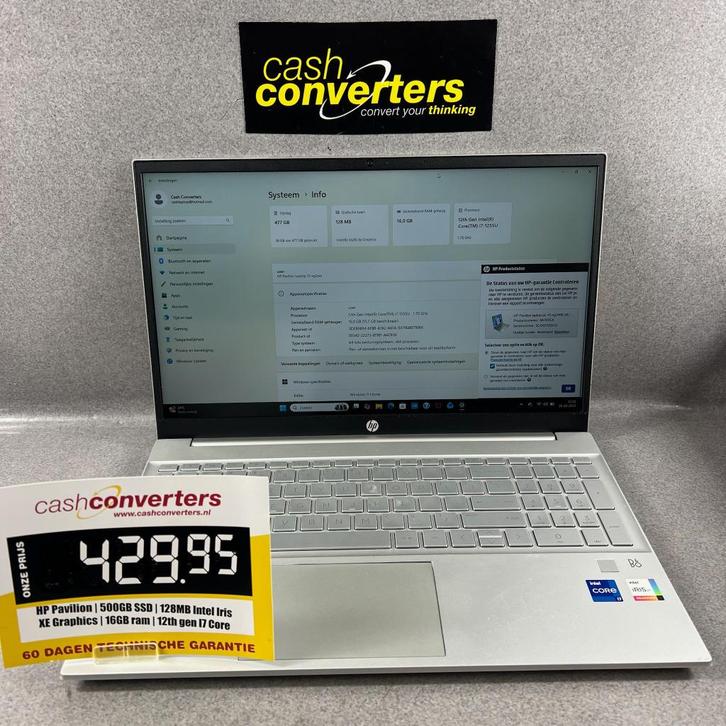 HP Pavilion 15 | 500GB | 16GB ram | 12th gen I7core | 394857, Computers en Software, Windows Laptops, Gebruikt, 15 inch, SSD, 2 tot 3 Ghz