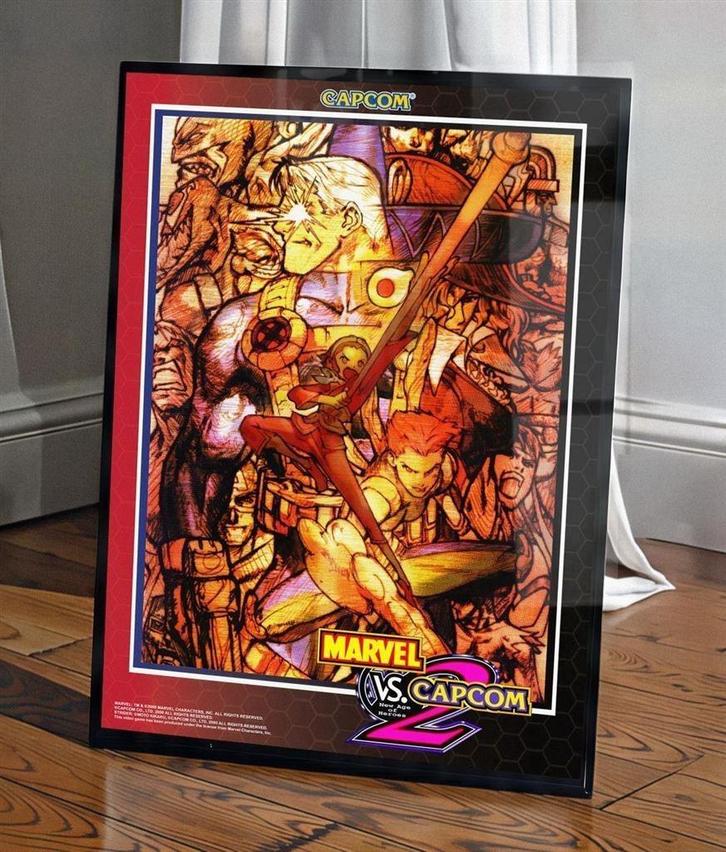 Marvel vs Capcom 2 Retro videogame Arcade Poster, Verzamelen, Posters, Nieuw, Film en Tv, A1 t/m A3, Ophalen of Verzenden