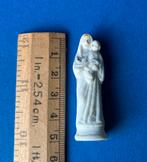 Antiek miniatuur porseleinen Maria beeldje, Antiek en Kunst, Ophalen of Verzenden