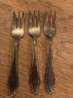 Verzilverde gebaksvorkjes 3 stuks, Antiek en Kunst, Ophalen of Verzenden